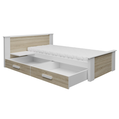 Gyerekágy tárolóhellyel 80x180 POLCH PLUS - fehér / szürke