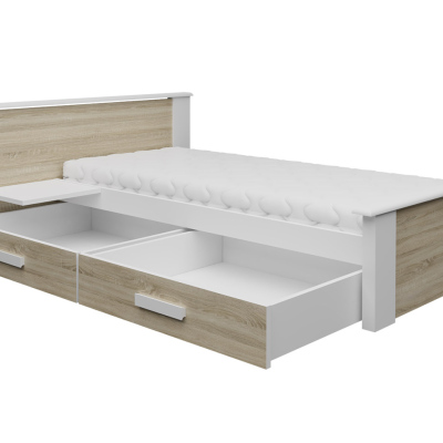 Gyerekágy tárolóhellyel 80x180 POLCH PLUS - fehér / kék