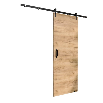 Tolóajtó LEONTINA 1 szerelvényekkel - 90 cm, craft tölgy