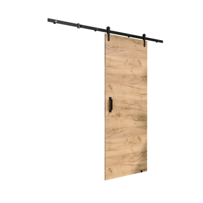 Tolóajtó LEONTINA 1 szerelvényekkel - 90 cm, craft tölgy