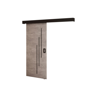 BORISA 5 tolóajtó - 90 cm, beton