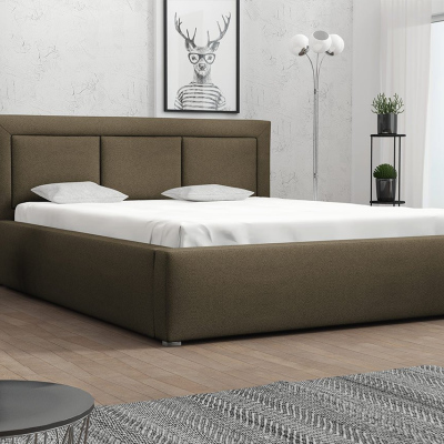 Franciaágy léces kerettel 160x200 GOSTORF 3 - barna