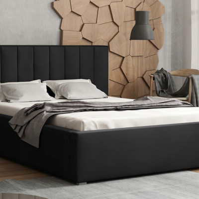 TARNEWITZ 2 franciaágy ágyráccsal 200x200 - fekete