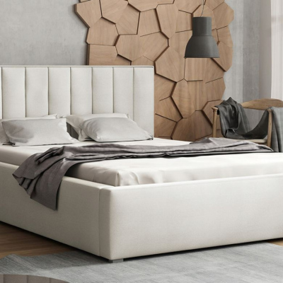 Franciaágy léces kerettel 180x200 TARNEWITZ 2 - krémszínű
