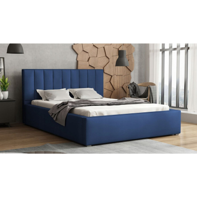 Franciaágy léces kerettel 160x200 TARNEWITZ 2 - sötétkék