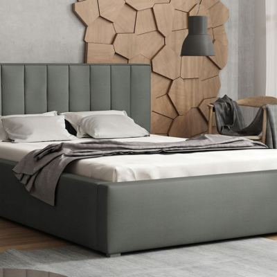 Franciaágy léces kerettel 140x200 TARNEWITZ 2 - szürke 1