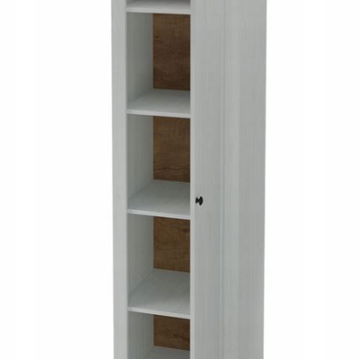 ALZEY 1 gardróbszekrény 50 cm - andersen fenyő / sötét lefkas tölgy