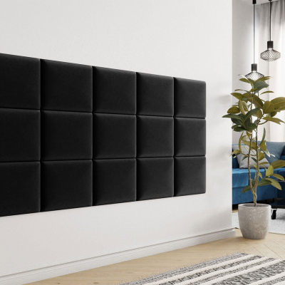 PAG kárpitozott fali panel 40x30 - fekete