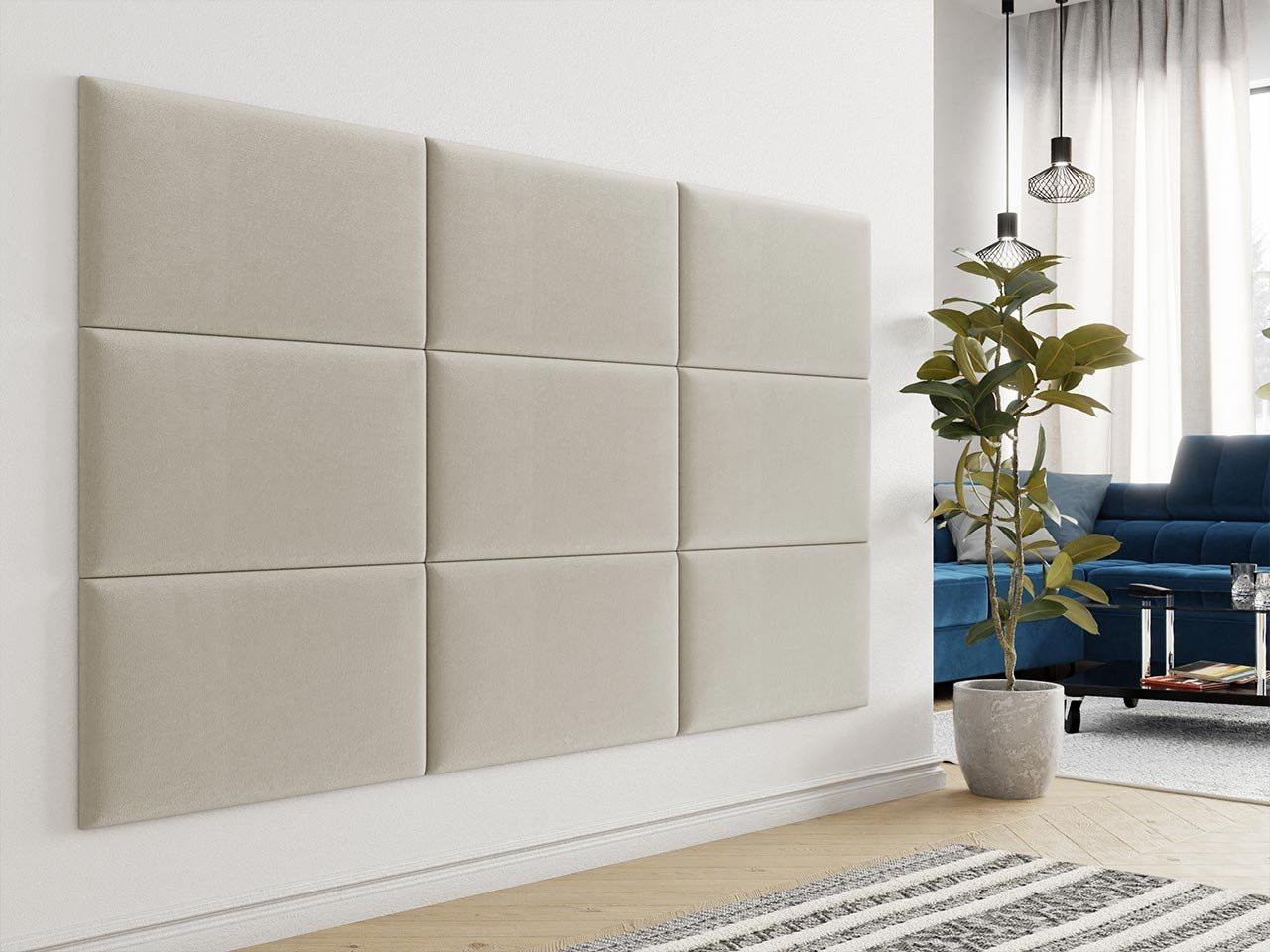 PAG kárpitozott falpanel 70x40 - bézs