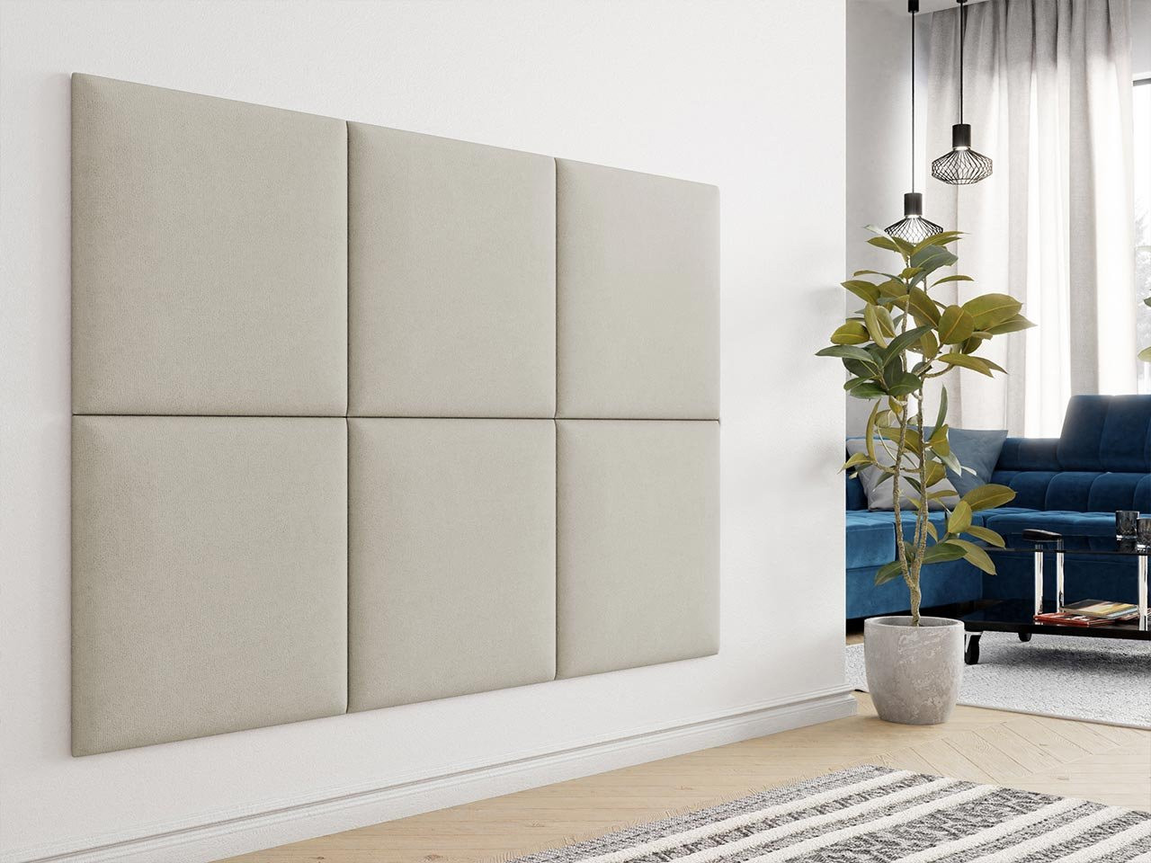 PAG kárpitozott falpanel 602x60 - bézs