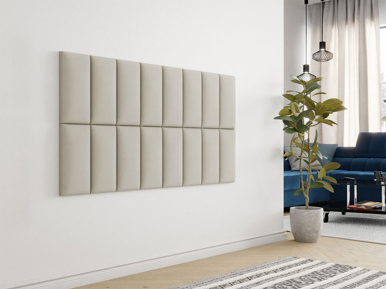 PAG kárpitozott panel 40x20 - bézs