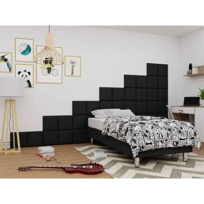 PAG kárpitozott fali panel 30x30 - fekete