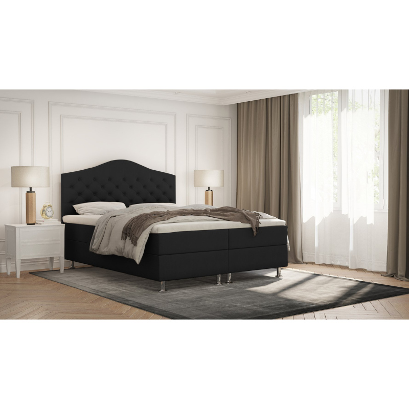 LADY elegáns ágy - 200x200, fekete