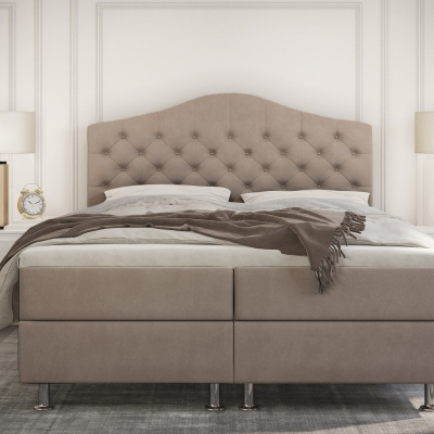LADY elegáns ágy - 180x200, világosszürke