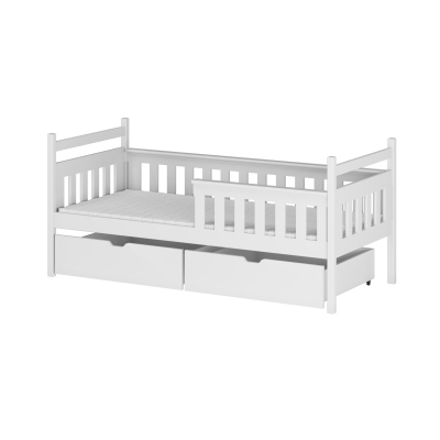 ENNY ágy gyerekeknek leesésgátlóval - 90x200, fehér