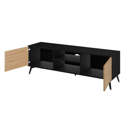 PERSY TV asztal - evoke tölgy / fekete