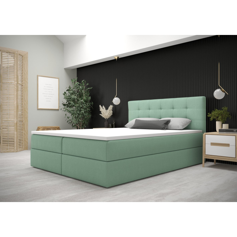 STIG 5 modern ágy tárolóhellyel 180x200 - zöld