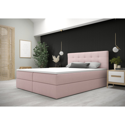 Modern STIG 5 ágy tárolóhellyel 180x200 - rózsaszín