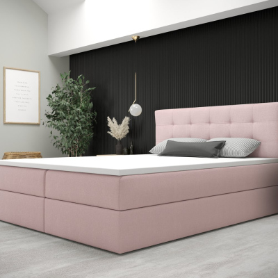 STIG 5 modern ágy tárolóhellyel 160x200 - rózsaszín