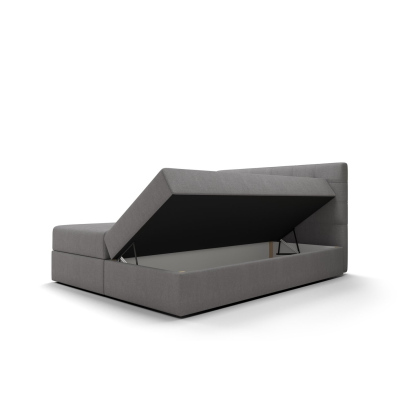 STIG 5 modern ágy tárolóhellyel 160x200 - szürke