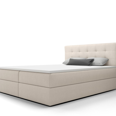 STIG 5 modern ágy tárolóhellyel 160x200 - bézs