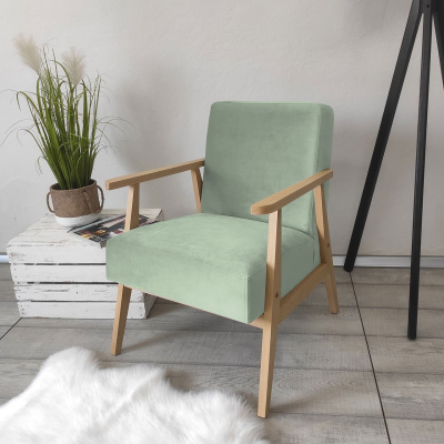 VARGON retro fotel - menta szín