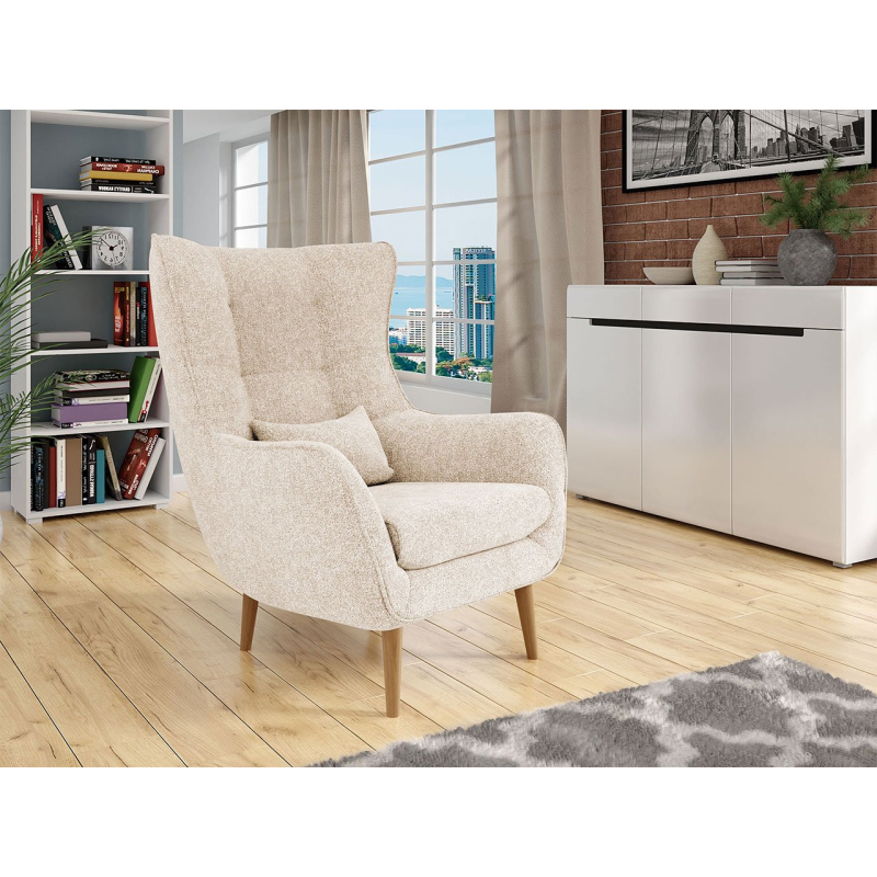 LEVI design pihenő fotel - bézs