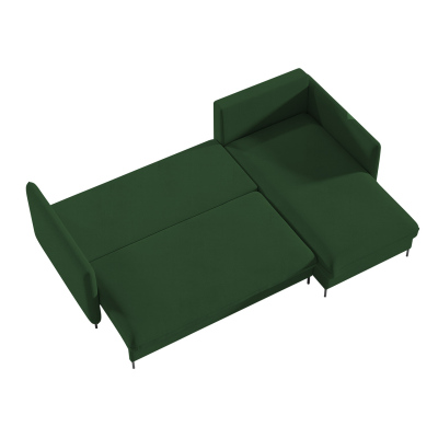 SKORPA ülőgarnitúra mindennapi alváshoz - zöld, bal sarok