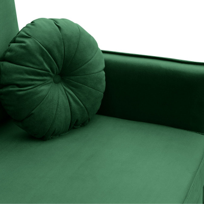 SINETO modern kétszemélyes kanapé mindennapi alváshoz - sárga