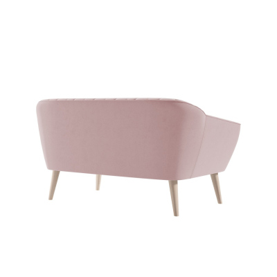 SPILDRA kétszemélyes skandináv kanapé - rózsaszín
