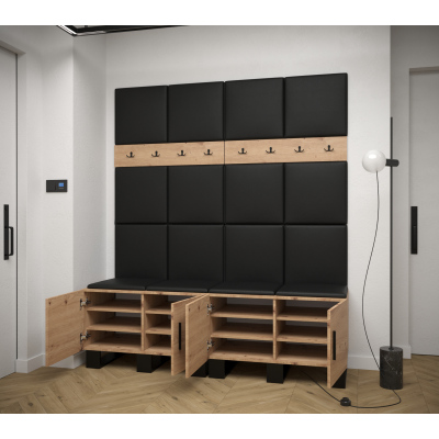 RUMIE 3 előszobagarnitúra - artisan tölgy, bézs panelek