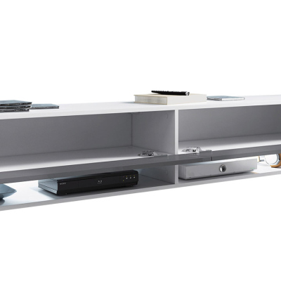 WILLA A TV-asztal 180 cm RGB LED világítással - fekete