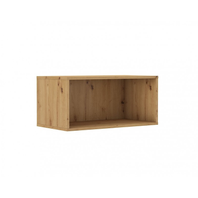Nyitott bővítmény a MABAKA gardróbszekrényhez - szélesség 80 cm, artisan tölgyfa