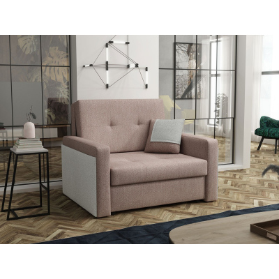 ASUGA kinyitható fotel tárolóhellyel - rózsaszín