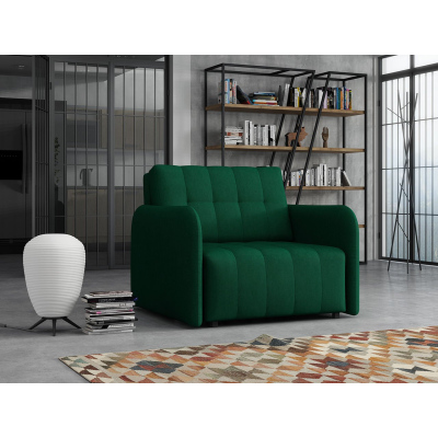 ASUKA kinyitható fotel mindennapi alváshoz - zöld