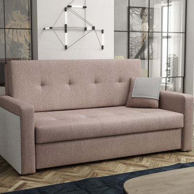 ASUGA 2 kétszemélyes kanapé mindennapi alváshoz - rózsaszín