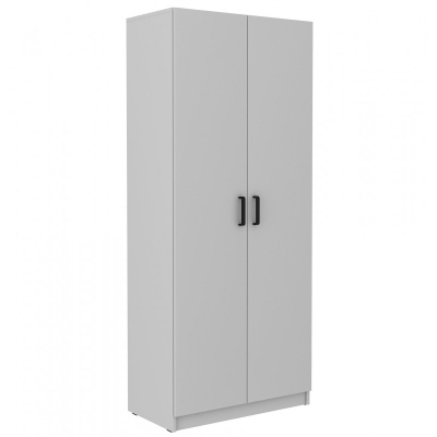 MABAKA kétajtós szekrény - szélesség 80 cm, szürke