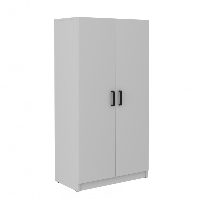 Kétajtós MABAKA szekrény - szélesség 80 cm, szürke