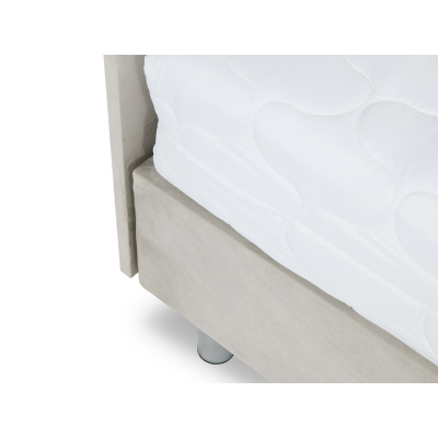 Kárpitozott egyszemélyes ágy 80x200 NECHLIN 2 - szürke + 40x30 cm-es panelek INGYEN