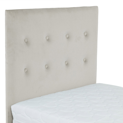 Kárpitozott egyszemélyes ágy 80x200 NECHLIN 2 - szürke + 40x30 cm-es panelek INGYEN