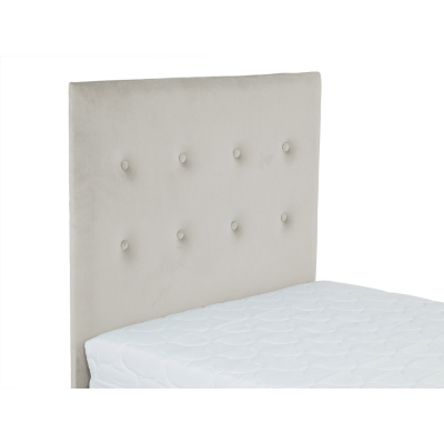 Kárpitozott egyszemélyes ágy 80x200 NECHLIN 2 - szürke + 40x30 cm-es panelek INGYEN