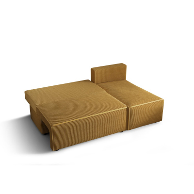 RADANA kényelmes kinyitható kanapé tárolóhellyel - lazacszín