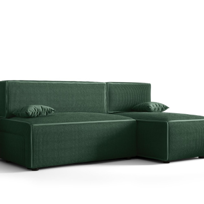 RADANA kényelmes kinyitható kanapé tárolóhellyel - zöld