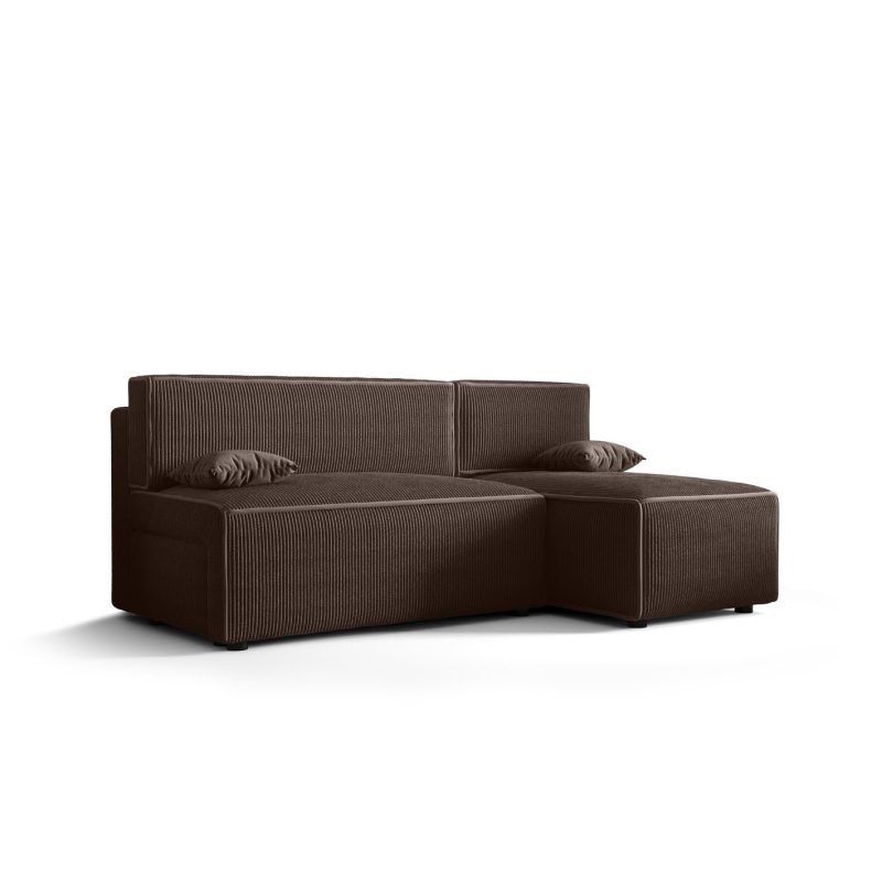 RADANA kényelmes kinyitható kanapé tárolóhellyel - barna 2