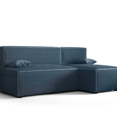 RADANA kényelmes kinyitható kanapé tárolóhellyel - kék