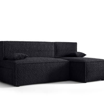 RADANA kényelmes kinyitható kanapé tárolóhellyel - fekete 2