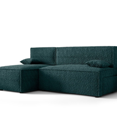 RADANA kényelmes kinyitható kanapé tárolóhellyel - sötétzöld