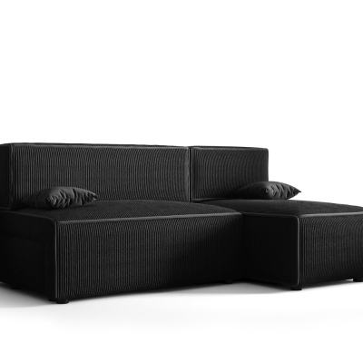 RADANA kényelmes kinyitható kanapé tárolóhellyel - fekete 1