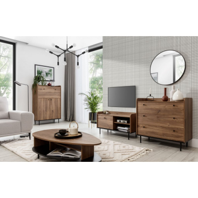 STEFANIE designer dohányzóasztal - barna
