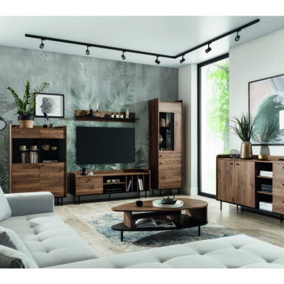 STEFANIE designer dohányzóasztal - barna